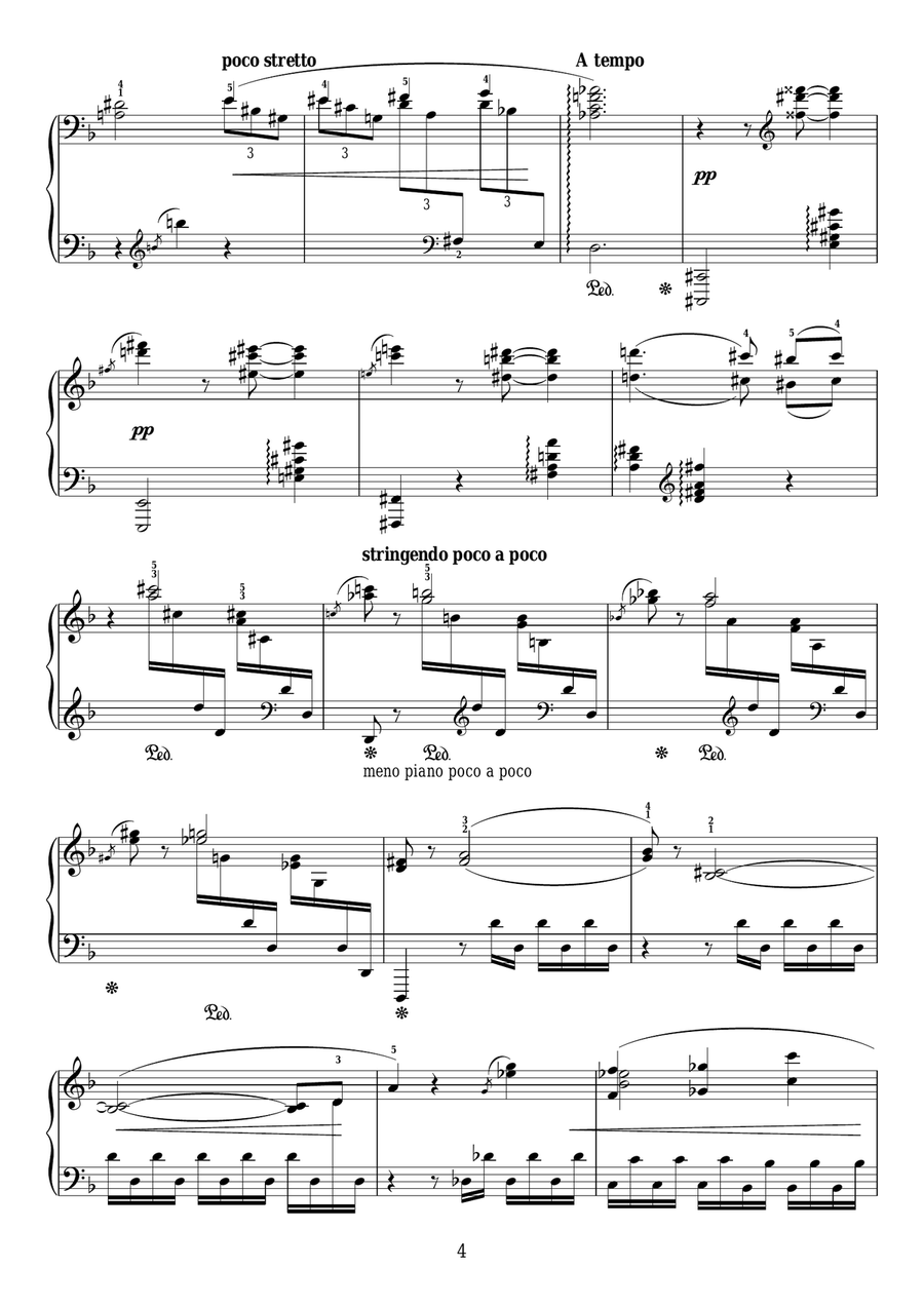 Danse Elegiaque (From Scaramouche, Op.71) Piano Solo scores gallery preview page 4