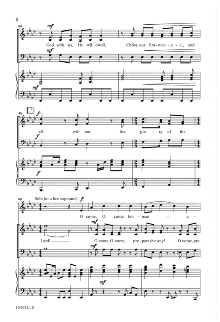 The Coming of the Lord 3-Part scores gallery preview page 8