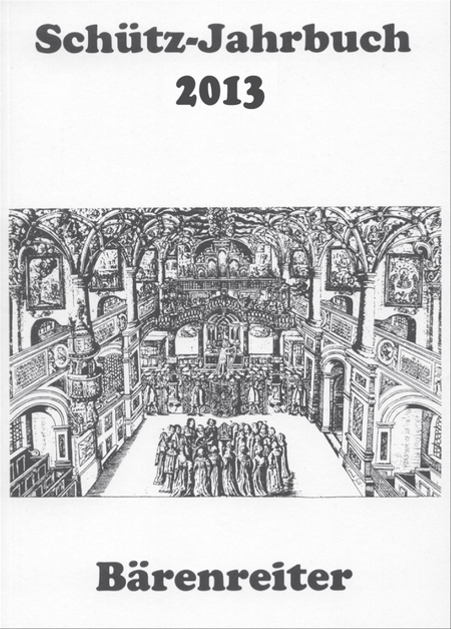 Schütz-Jahrbuch 2013, 35. Jahrgang Collection / Songbook scores gallery preview page 1