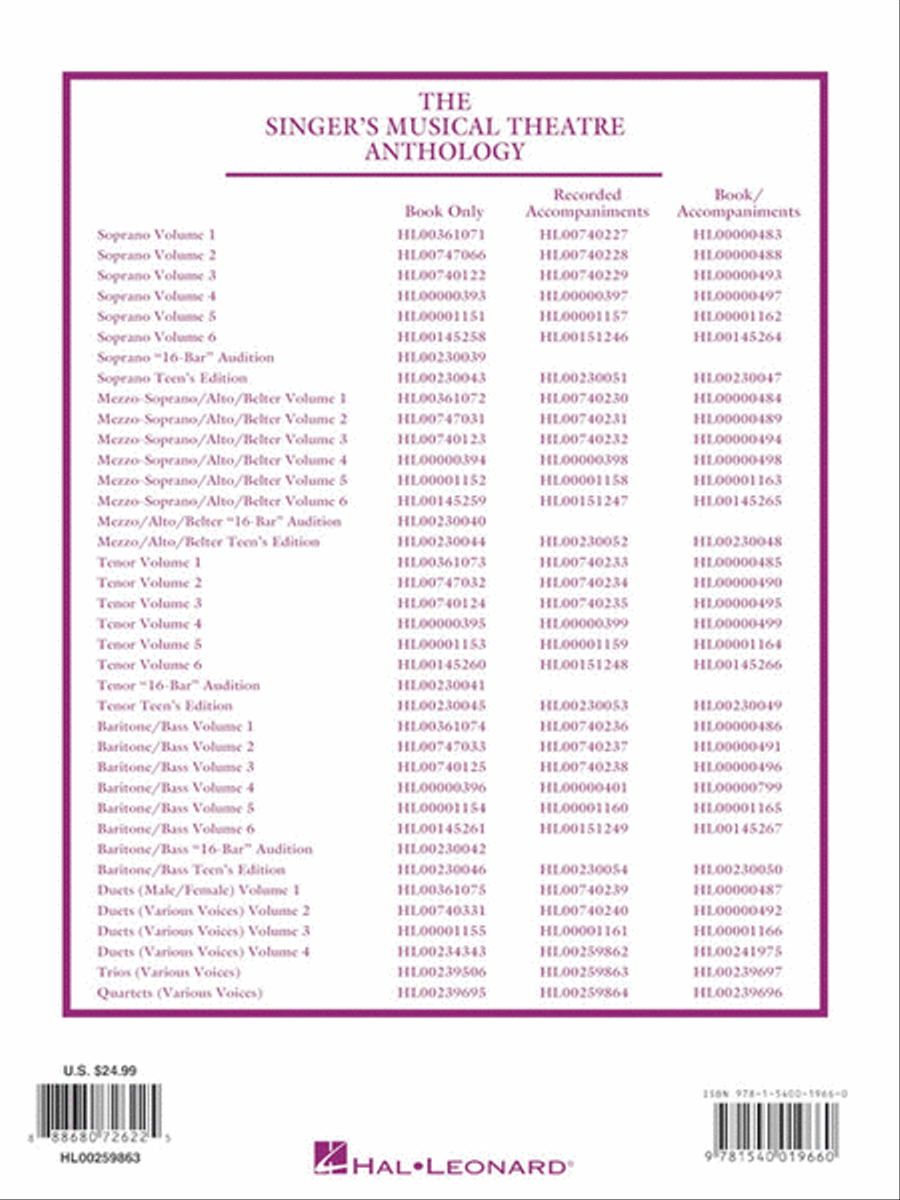 Singer's Musical Theatre Anthology - Trios Voice scores gallery preview page 3