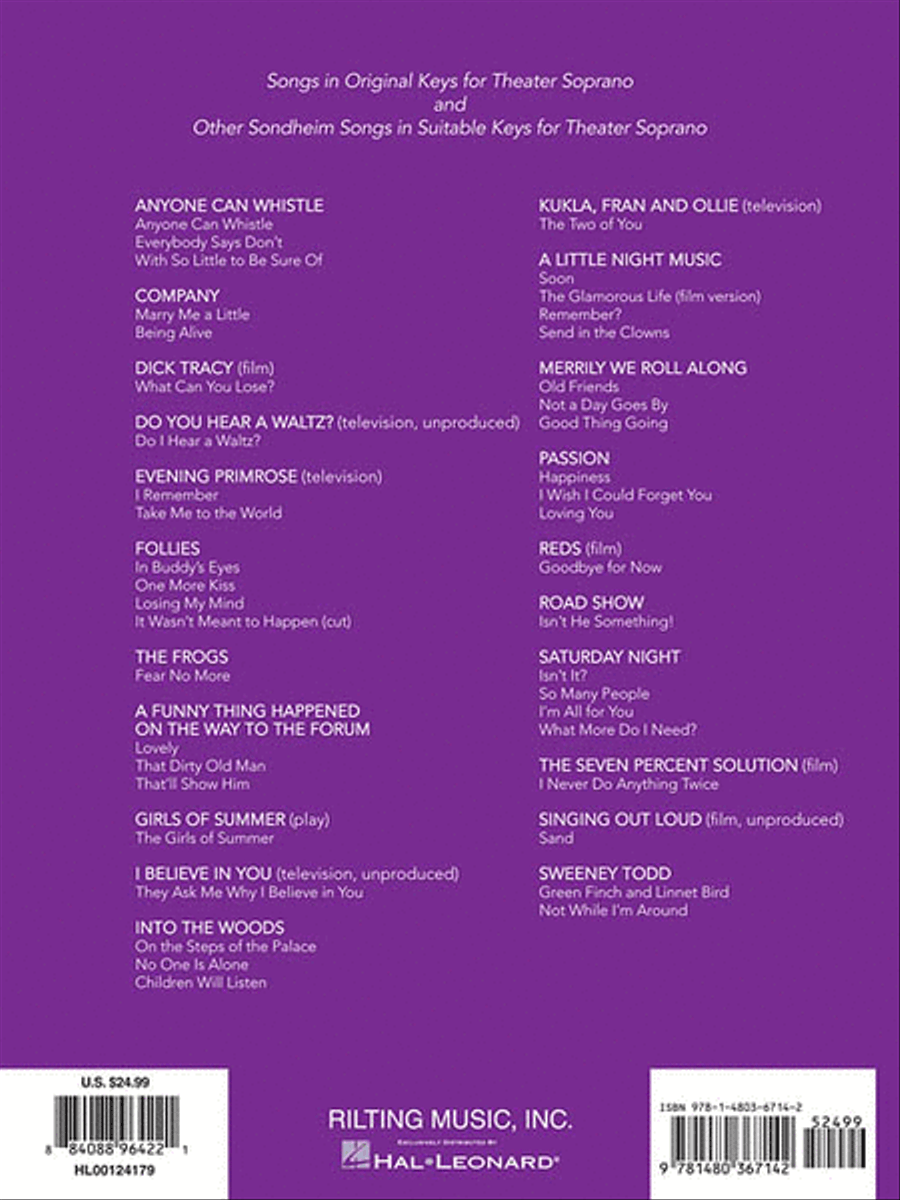 Sondheim for Singers Sondheim for Singers Voice scores gallery preview page 2