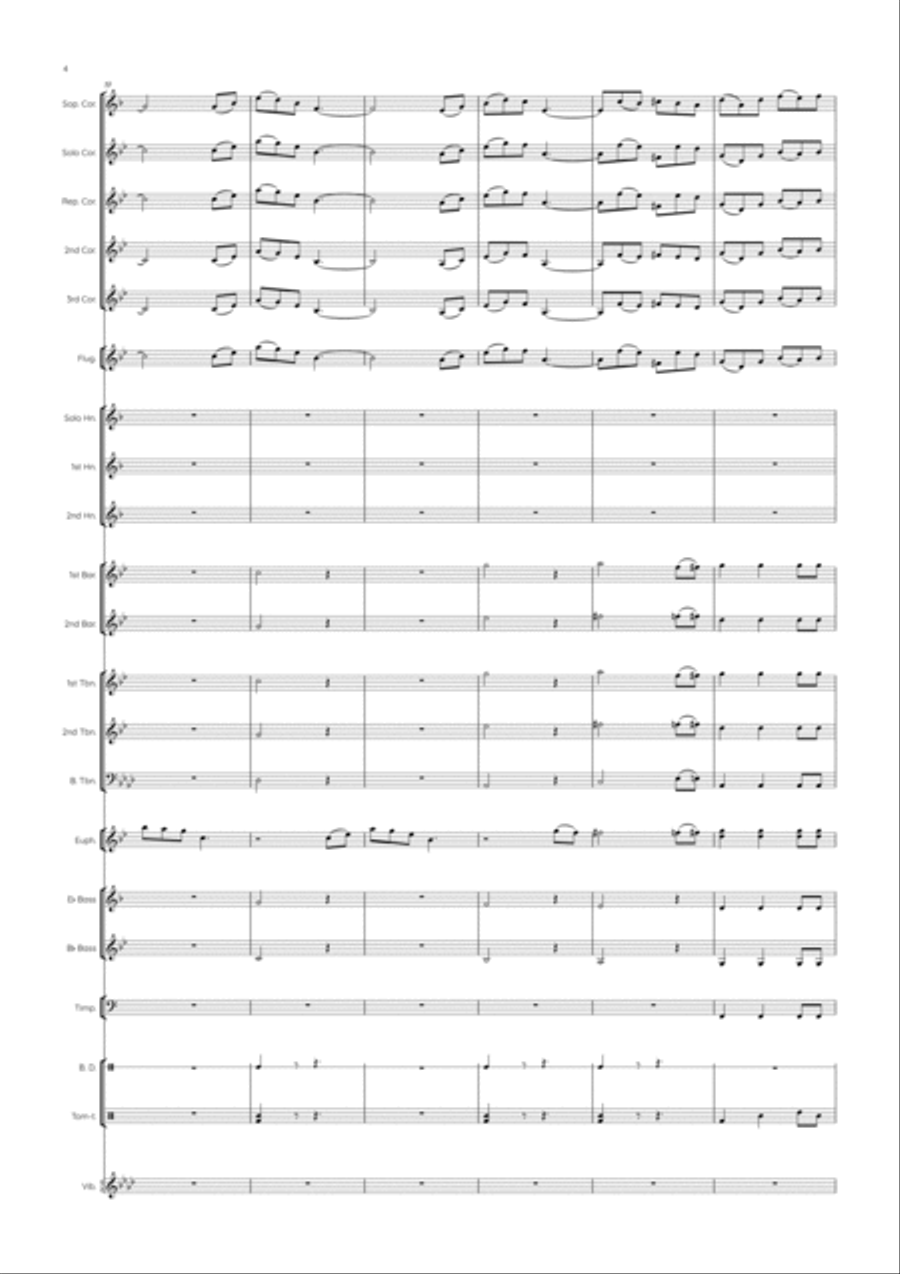 The Queen's Gambit Brass Band scores gallery preview page 6