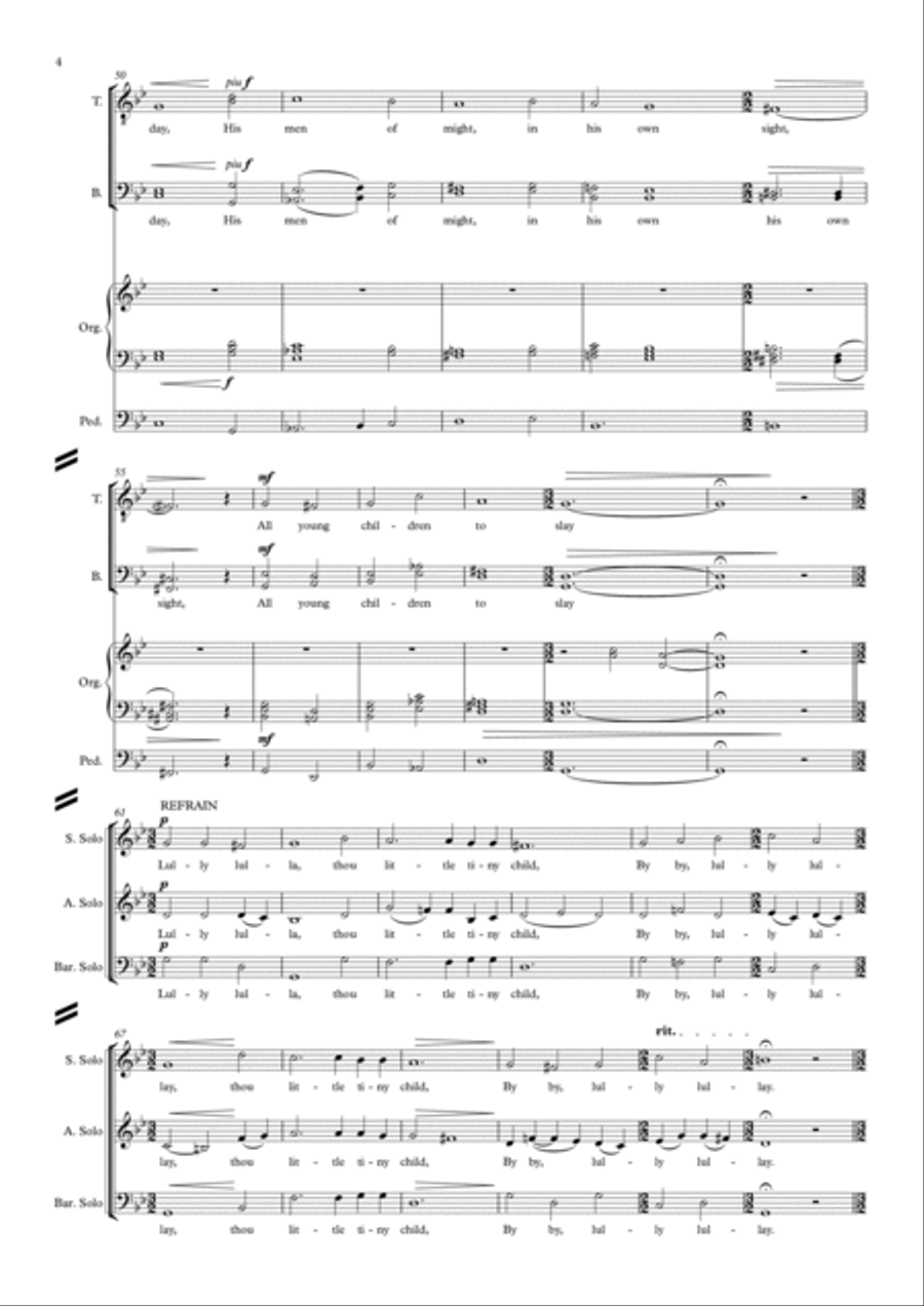 Coventry Carol Coventry Carol Divisi scores gallery preview page 4