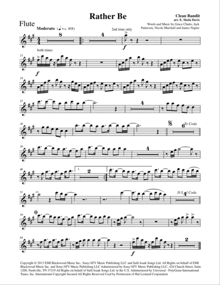 Rather Be Large Ensemble scores gallery preview page 6