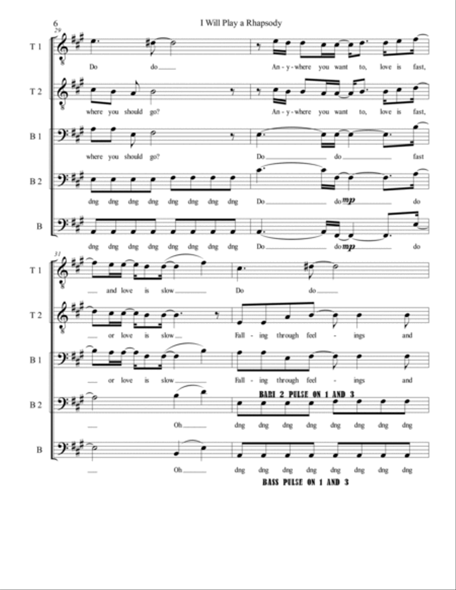 I Will Play A Rhapsody I Will Play A Rhapsody Tenor Voice scores gallery preview page 6