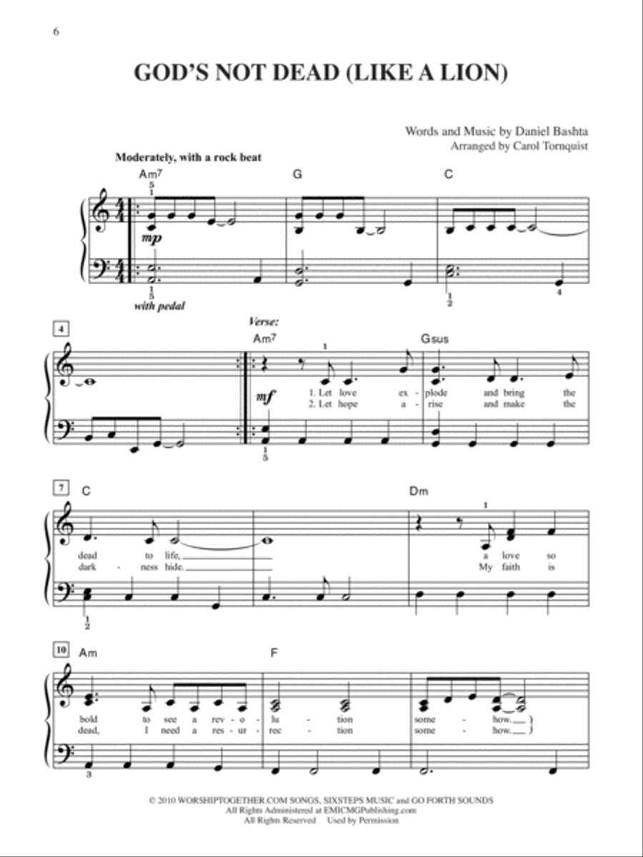 2013 Greatest Christian Hits Easy Piano scores gallery preview page 3
