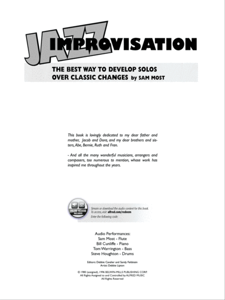 Jazz Improvisation -- The Best Way to Develop Solos over Classic Changes