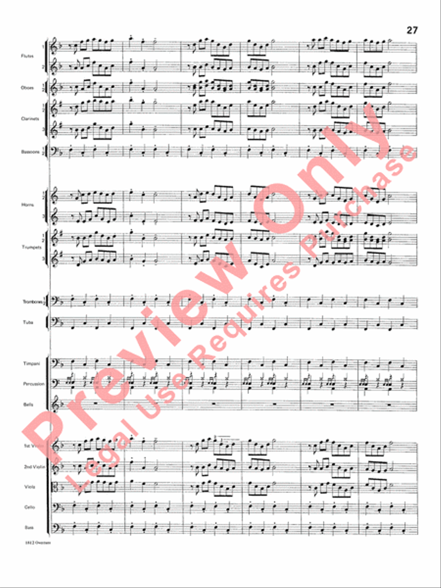 Overture 1812 Overture 1812 Full Orchestra scores gallery preview page 28