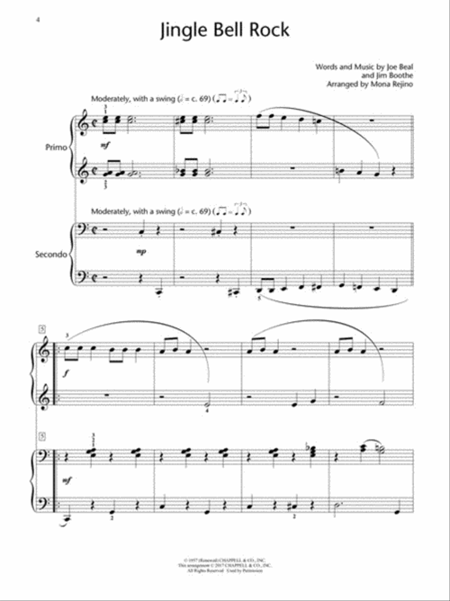 Easy Christmas Duets Piano Method scores gallery preview page 3
