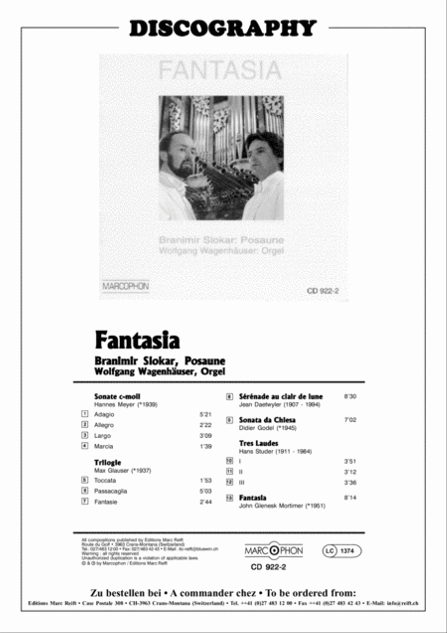 Fantasia Trombone scores gallery preview page 4