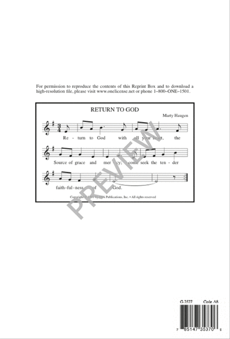 Return to God 4-Part scores gallery preview page 9