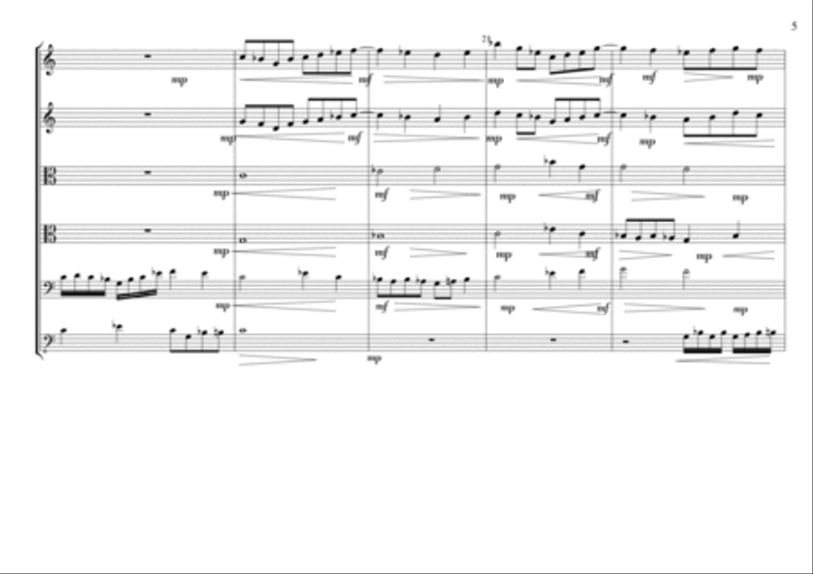 Strutting Strings Prelude String Quartet scores gallery preview page 6
