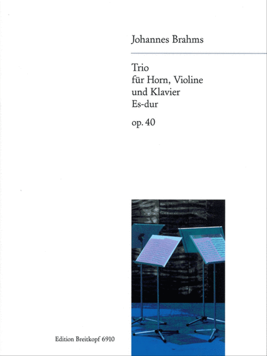 Trio in Eb major Op. 40 Trio in Eb major Op. 40 Piano scores gallery preview page 1