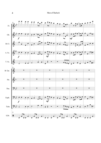 Men of Harlech - Score and Parts image number null