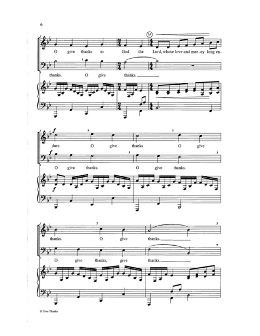 O Give Thanks 3-Part scores gallery preview page 6
