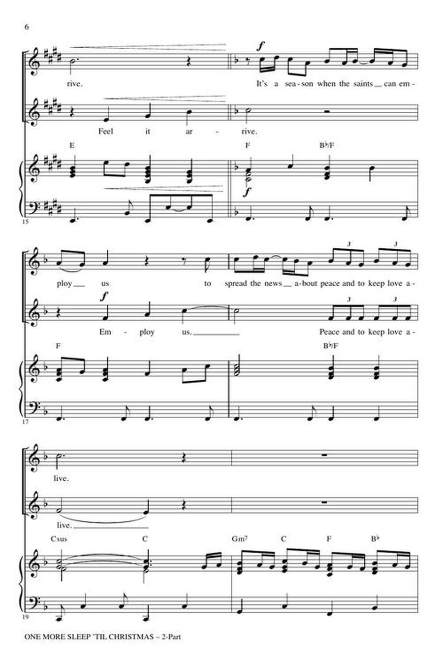 One More Sleep 'Til Christmas (from “The Muppet Christmas Carol”) 2-Part scores gallery preview page 5