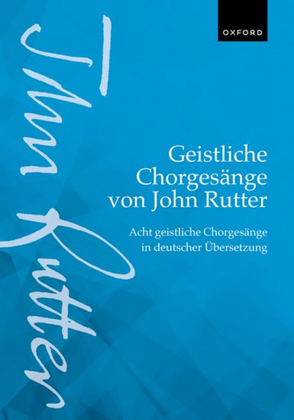 Book cover for Geistliche Chorgesange von John Rutter (Sacred Choral Songs by John Rutter)