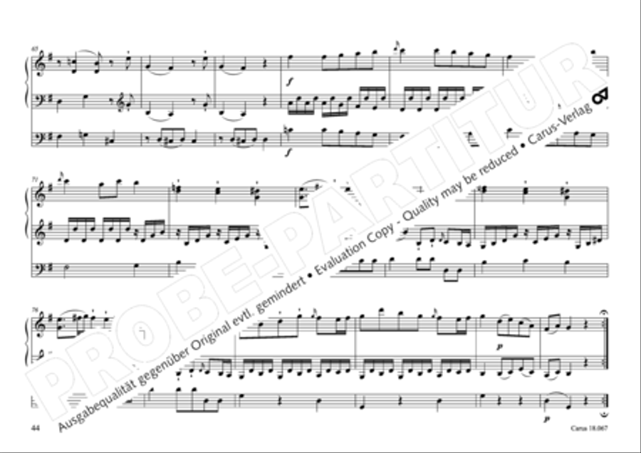 17 Church sonatas Organ Solo scores gallery preview page 45
