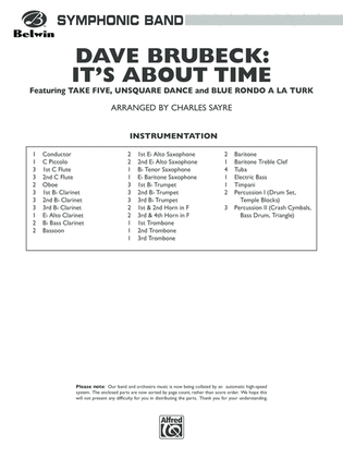 Dave Brubeck: It's About Time: Score