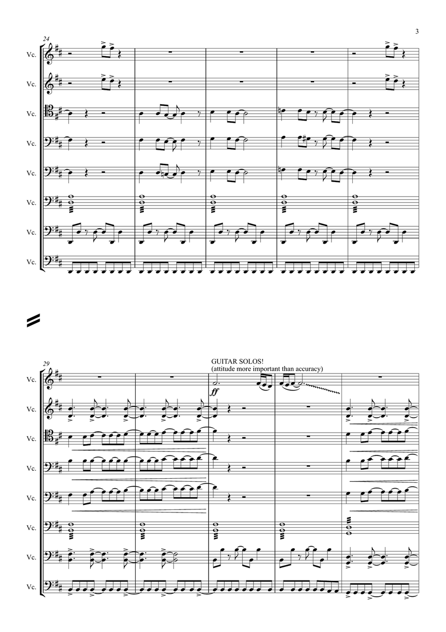 Thundercats String Orchestra scores gallery preview page 3