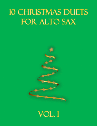 Book cover for 10 Christmas Duets for alto sax (Vol. 1)
