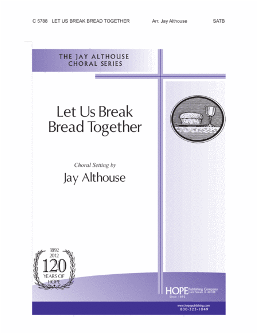 Let Us Break Bread Together 4-Part scores gallery preview page 2