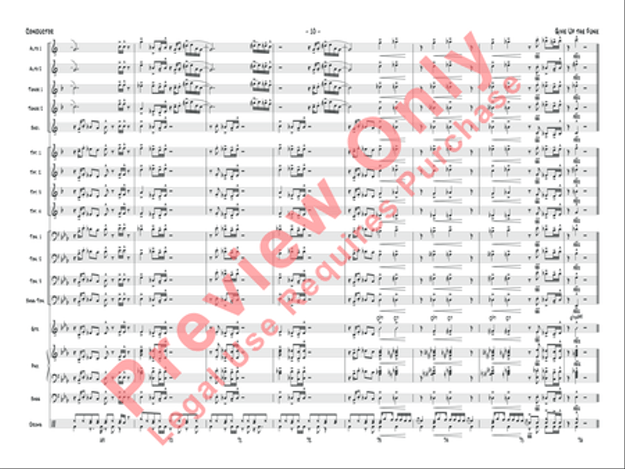 Give Up the Funk Jazz Ensemble scores gallery preview page 25