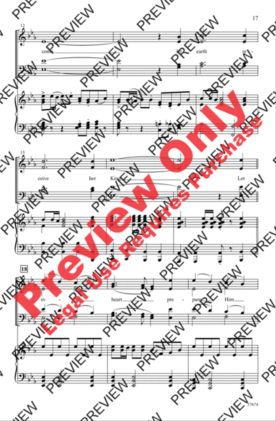 Festival of Carols 4-Part scores gallery preview page 17