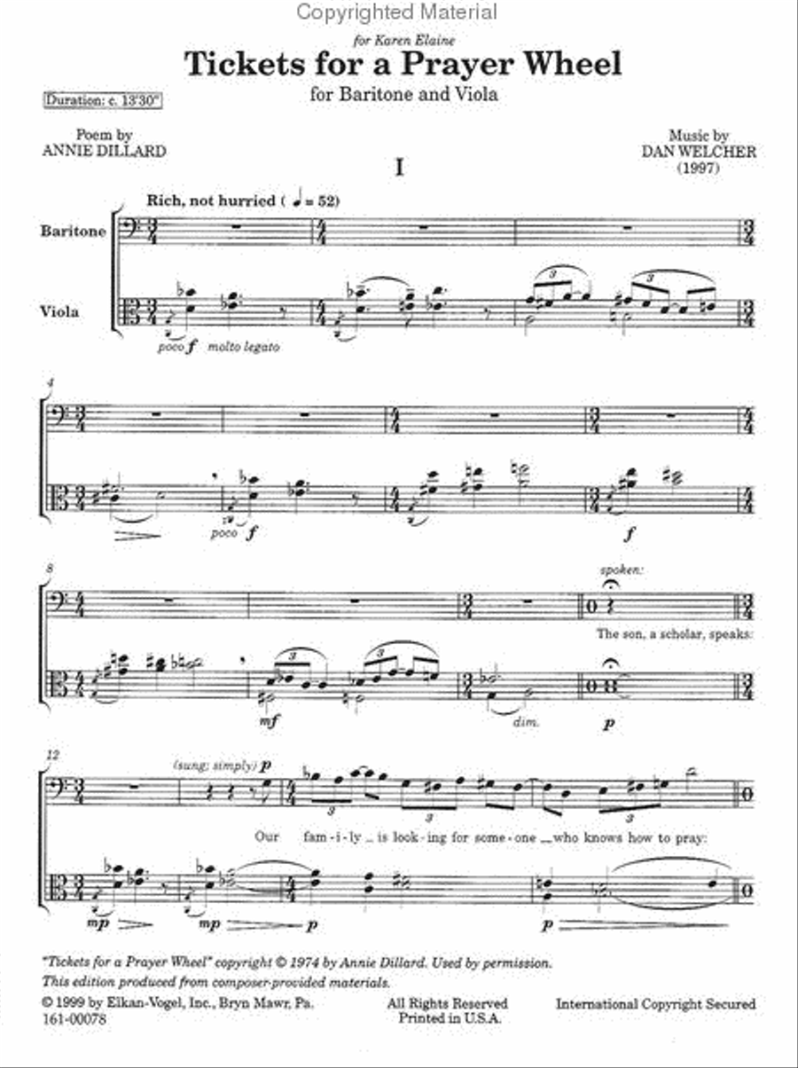 Tickets for A Prayer Wheel Chamber Music scores gallery preview page 2
