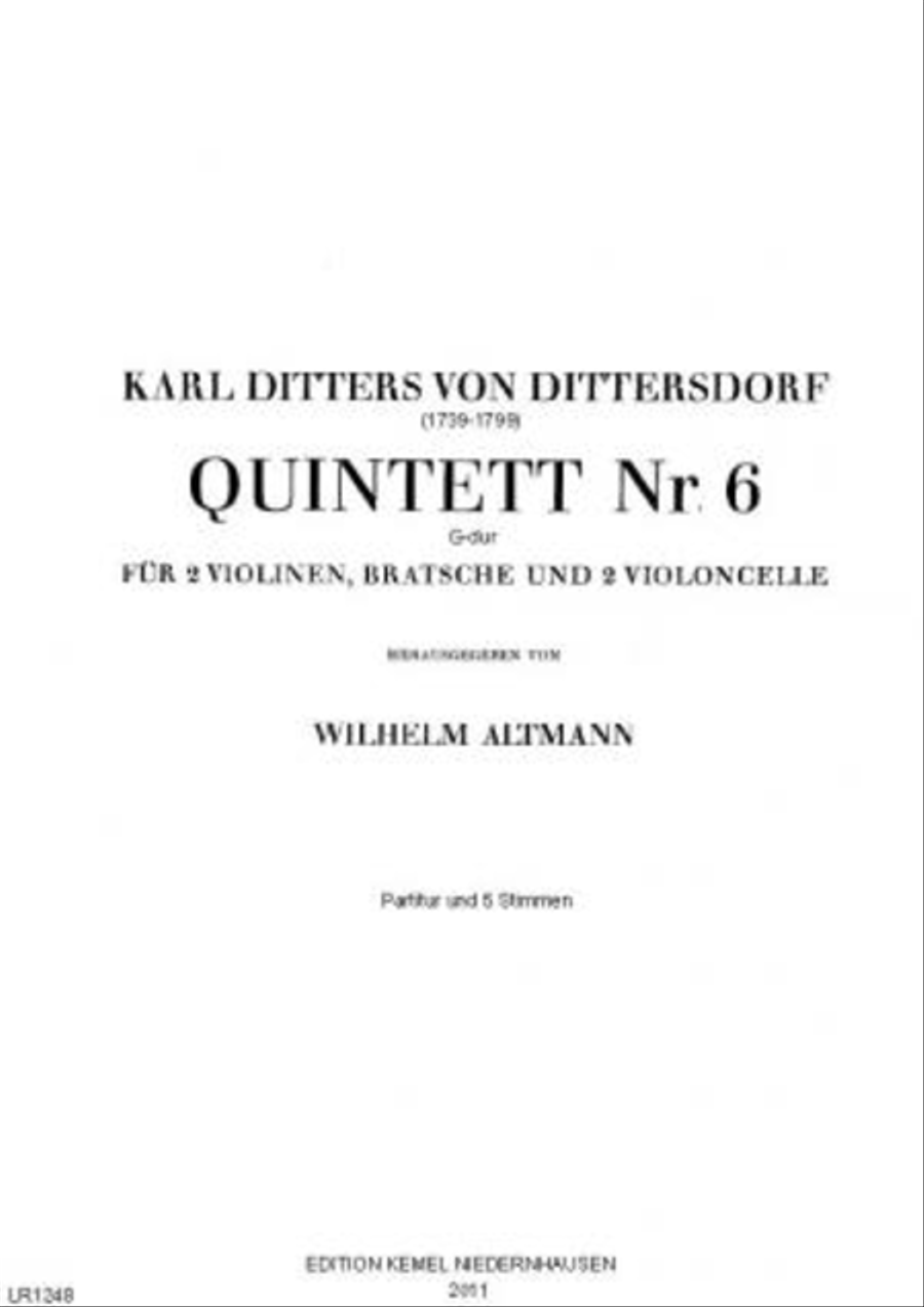 Quintett Nr. 6 G-dur