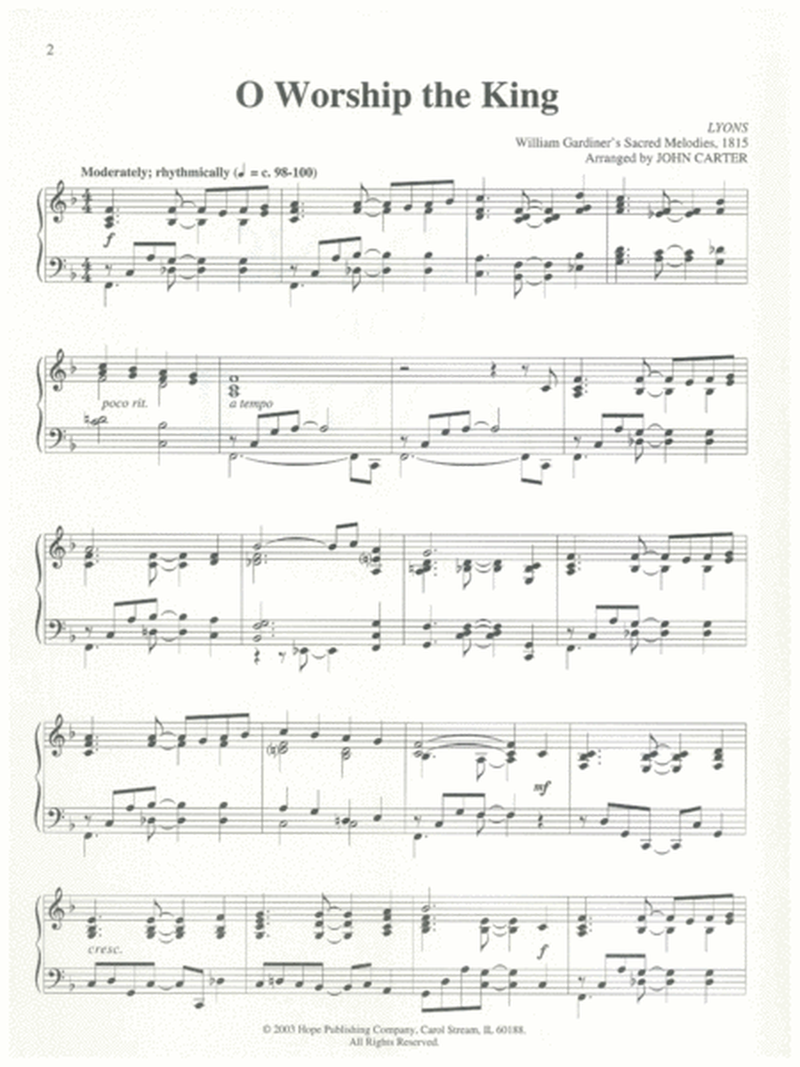 Hymns for Piano II