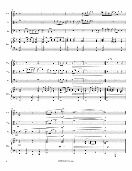Let Us Break Bread Together - String Trio (Violins, Viola, Violoncello), Piano Accompaniment) image number null