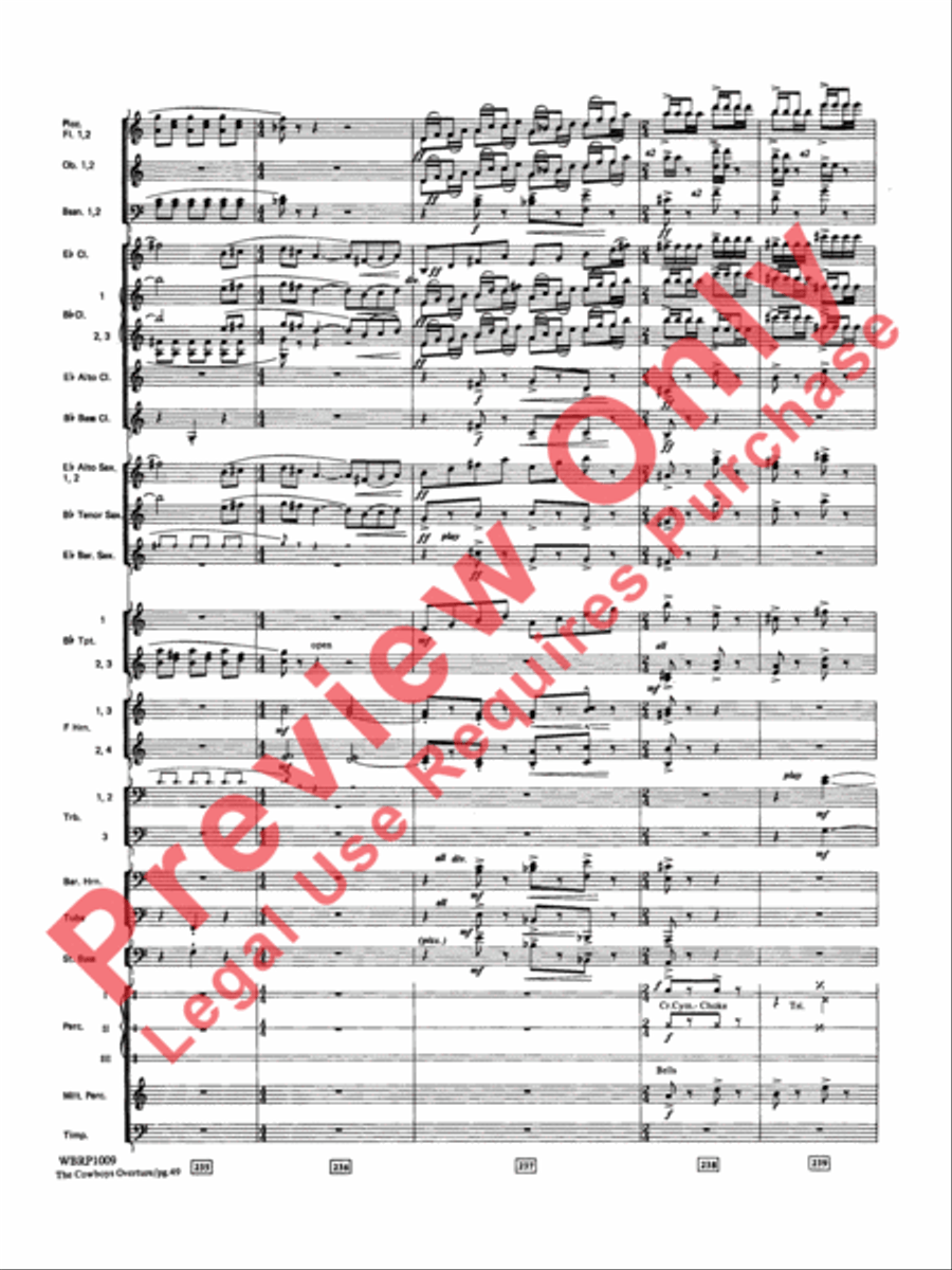 The Cowboys Concert Band scores gallery preview page 50