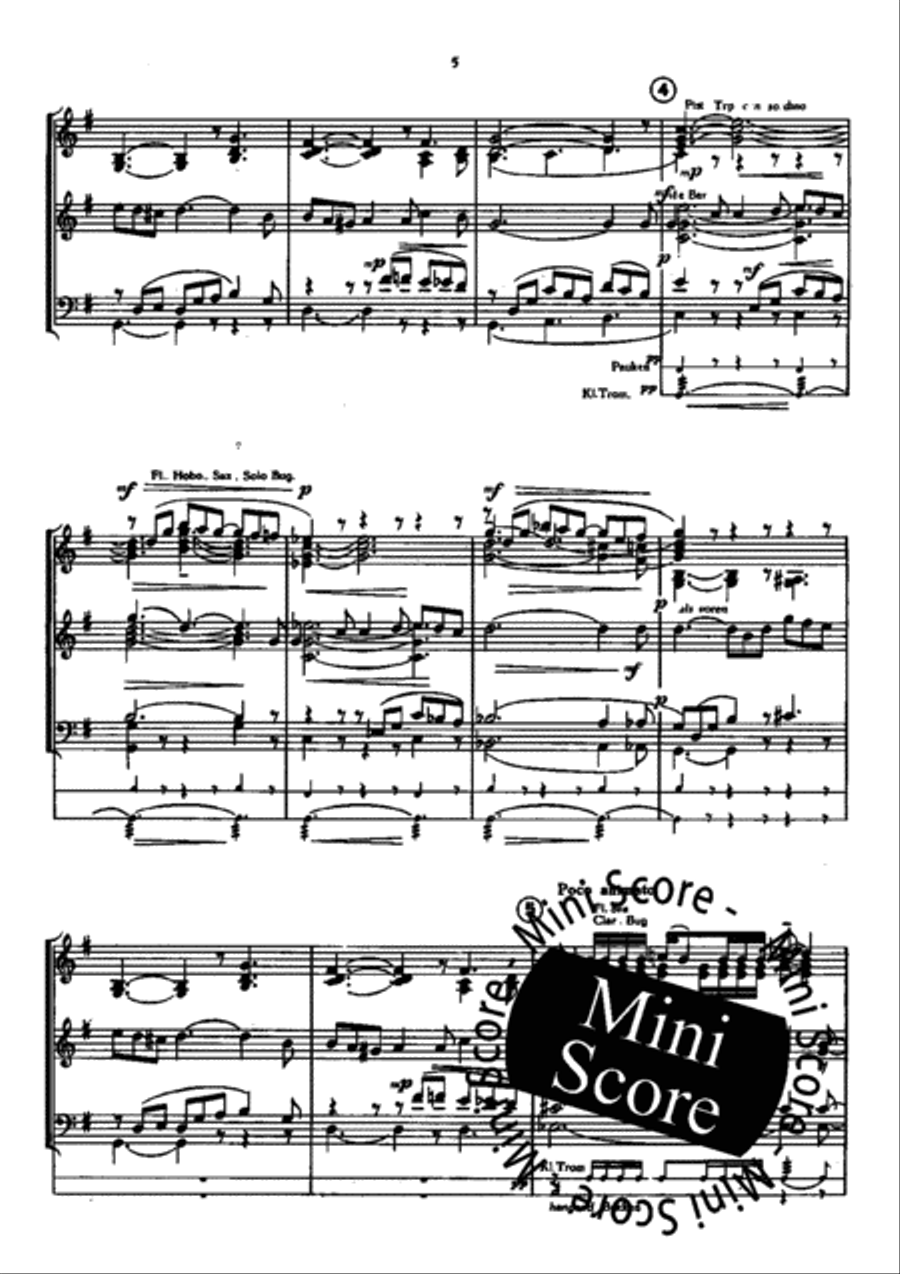 The Princess and the Poet Fanfare Band scores gallery preview page 6
