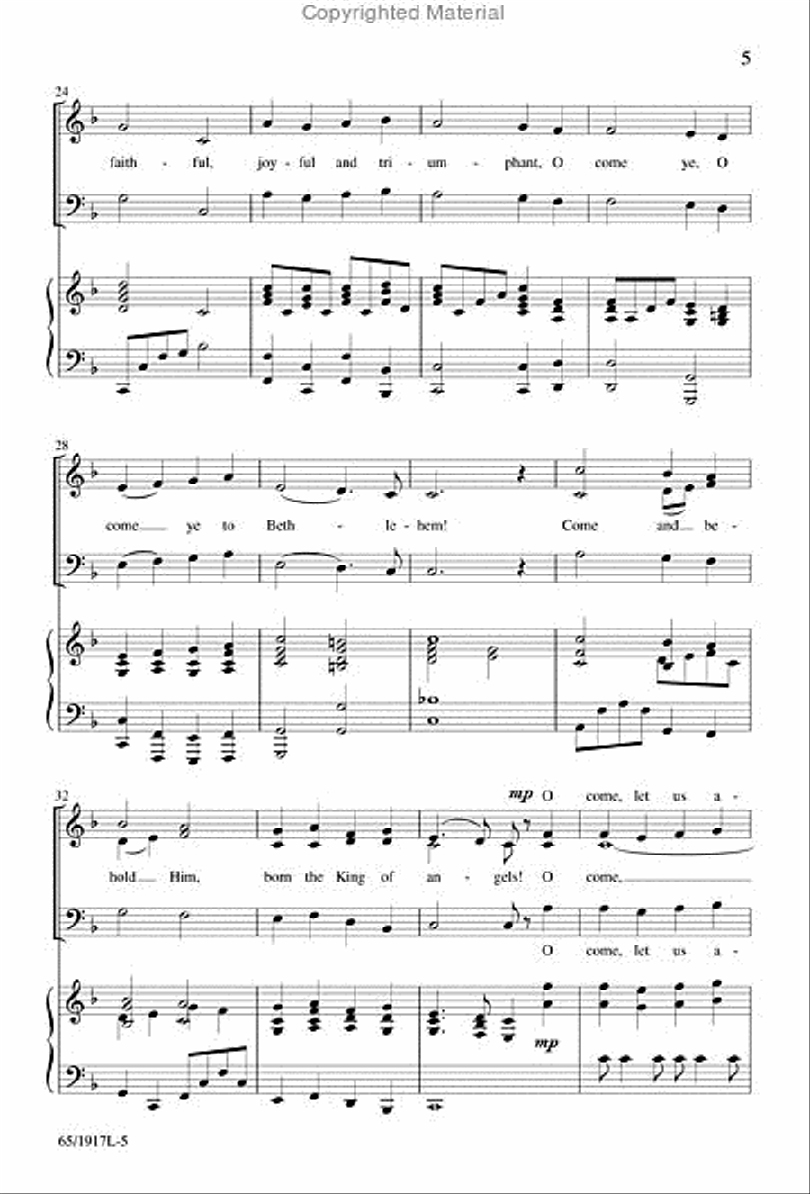 Touched by a Child, Touched by a King 3-Part scores gallery preview page 4