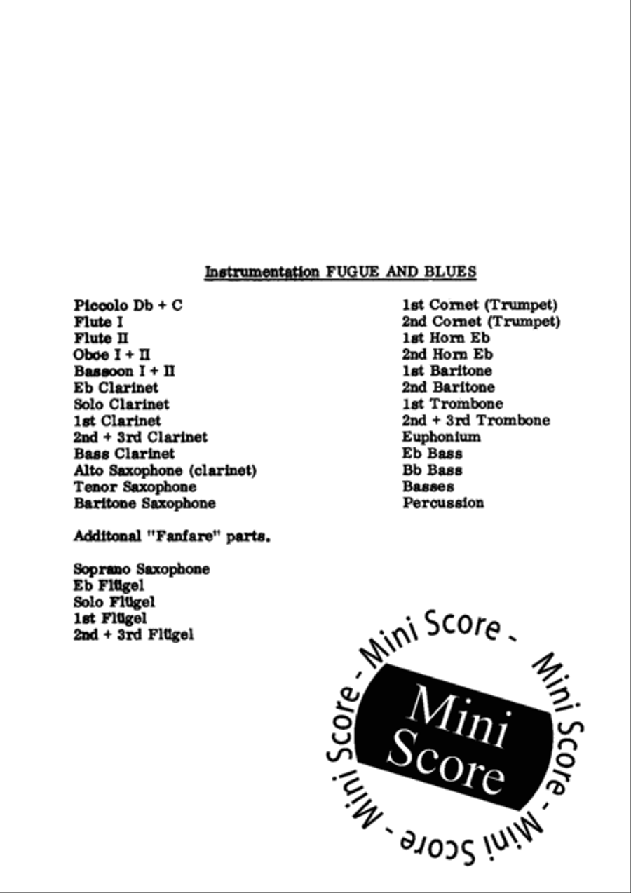 Fuga and Blues Concert Band scores gallery preview page 4