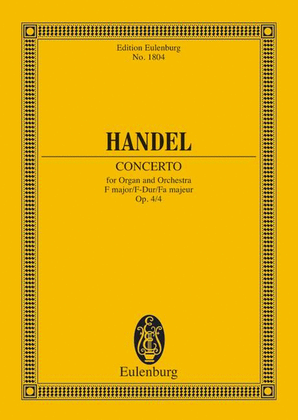 Book cover for Concerto No. 4 in F Major, Op. 4/4
