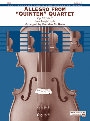 Book cover for Allegro from Quinten Quartet