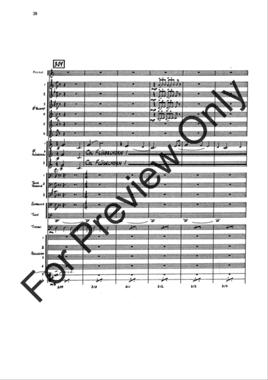 Agincourt Hymn (Score) Concert Band scores gallery preview page 62