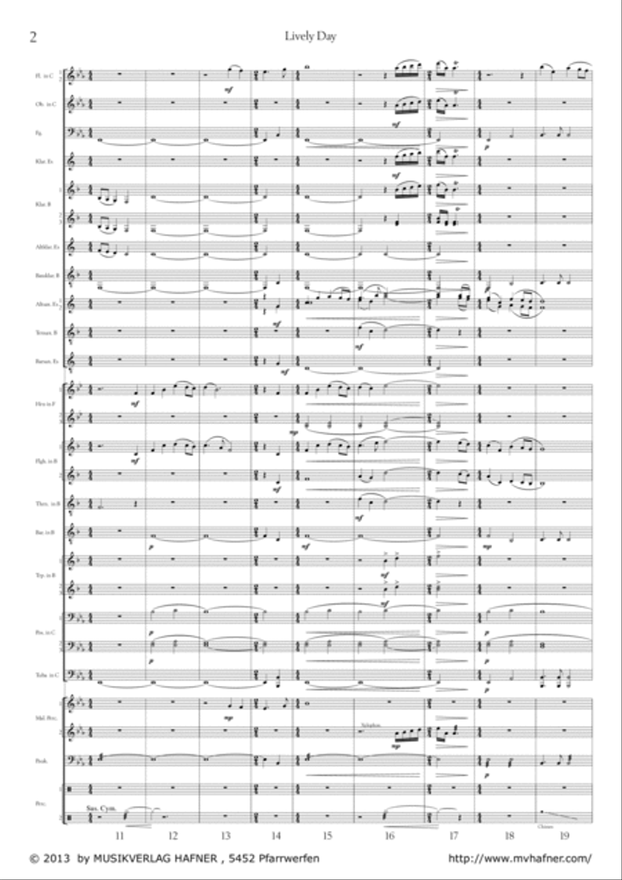 Lively Day - An emotional day Marching Band scores gallery preview page 4