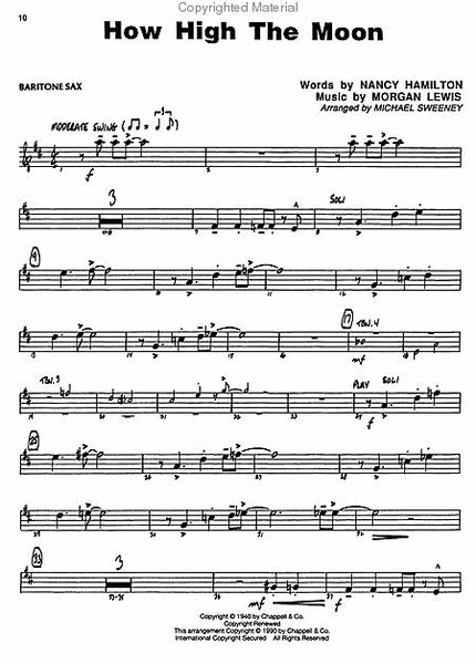 Easy Jazz Classics – Baritone Sax