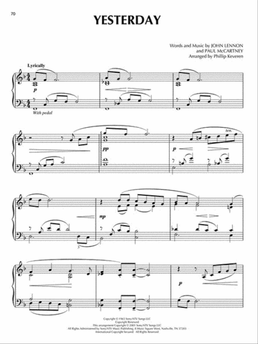 The Beatles - 18 Fab Four Favorites Arranged By Phillip Keveren