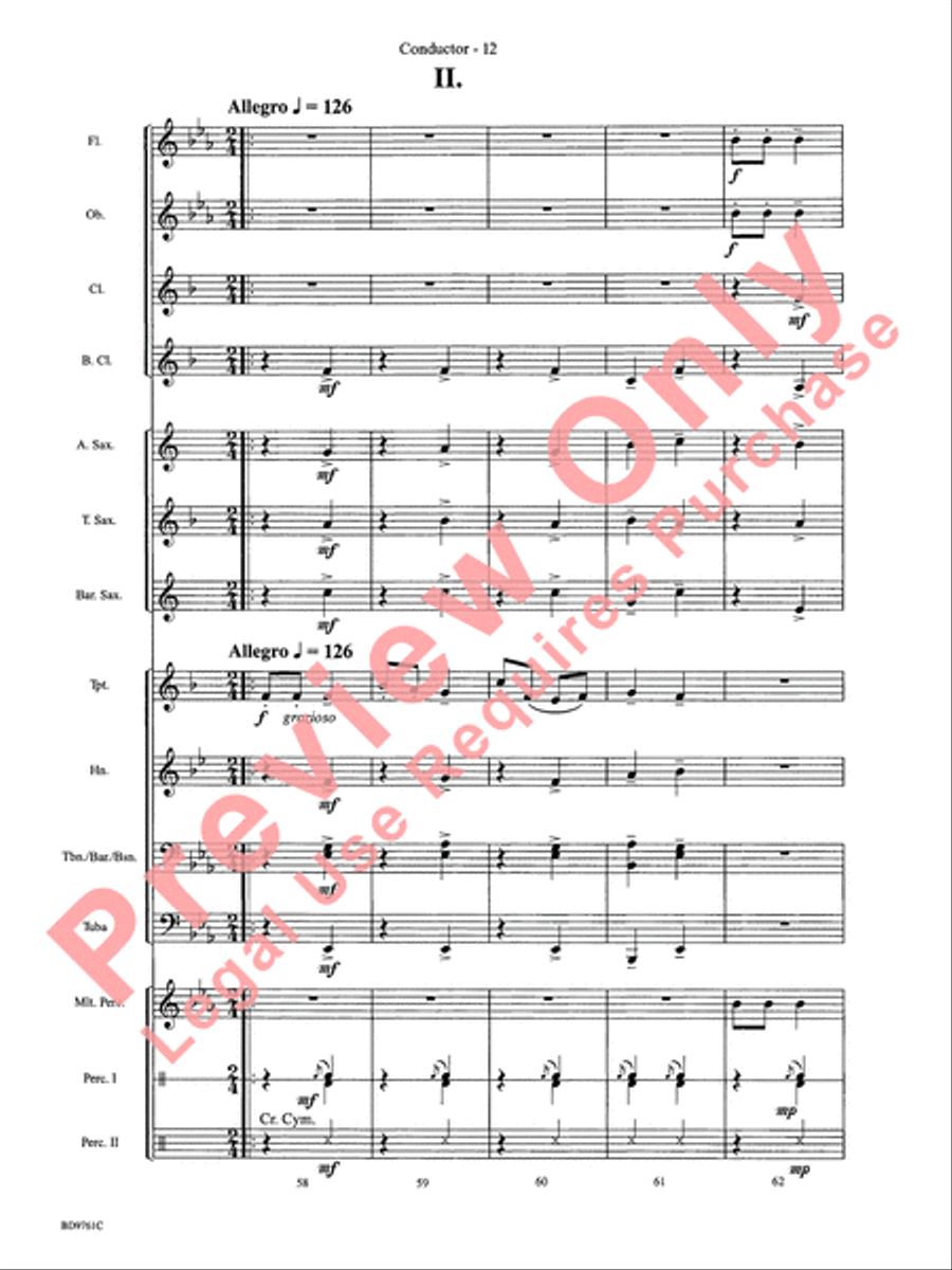 Bartók Suite (from For Children) by Bela Bartok Concert Band - Sheet Music page 15