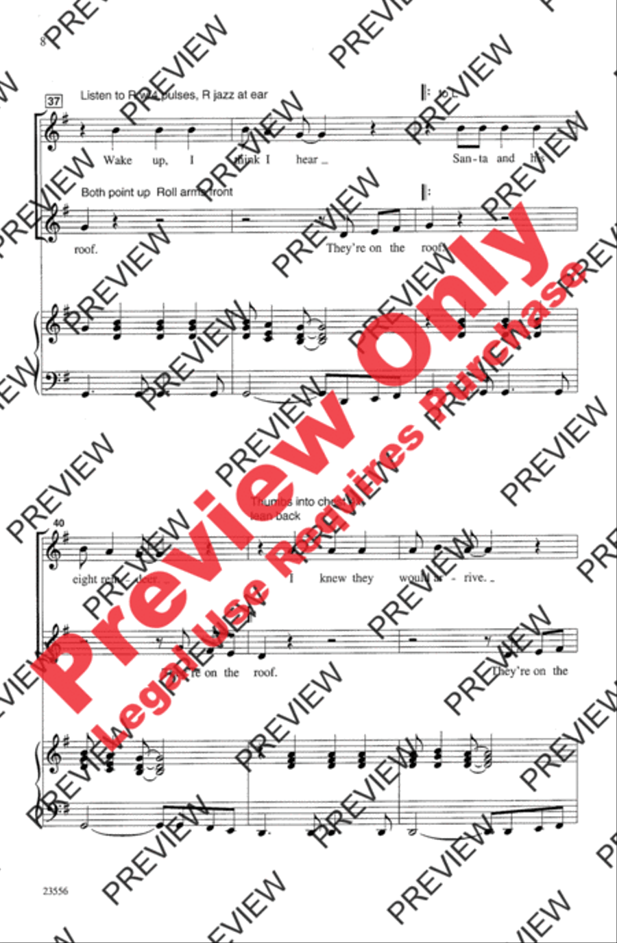 Reindeer on the Roof 2-Part scores gallery preview page 7