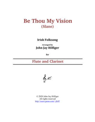 Book cover for Be Thou My Vision for Flute and Clarinet