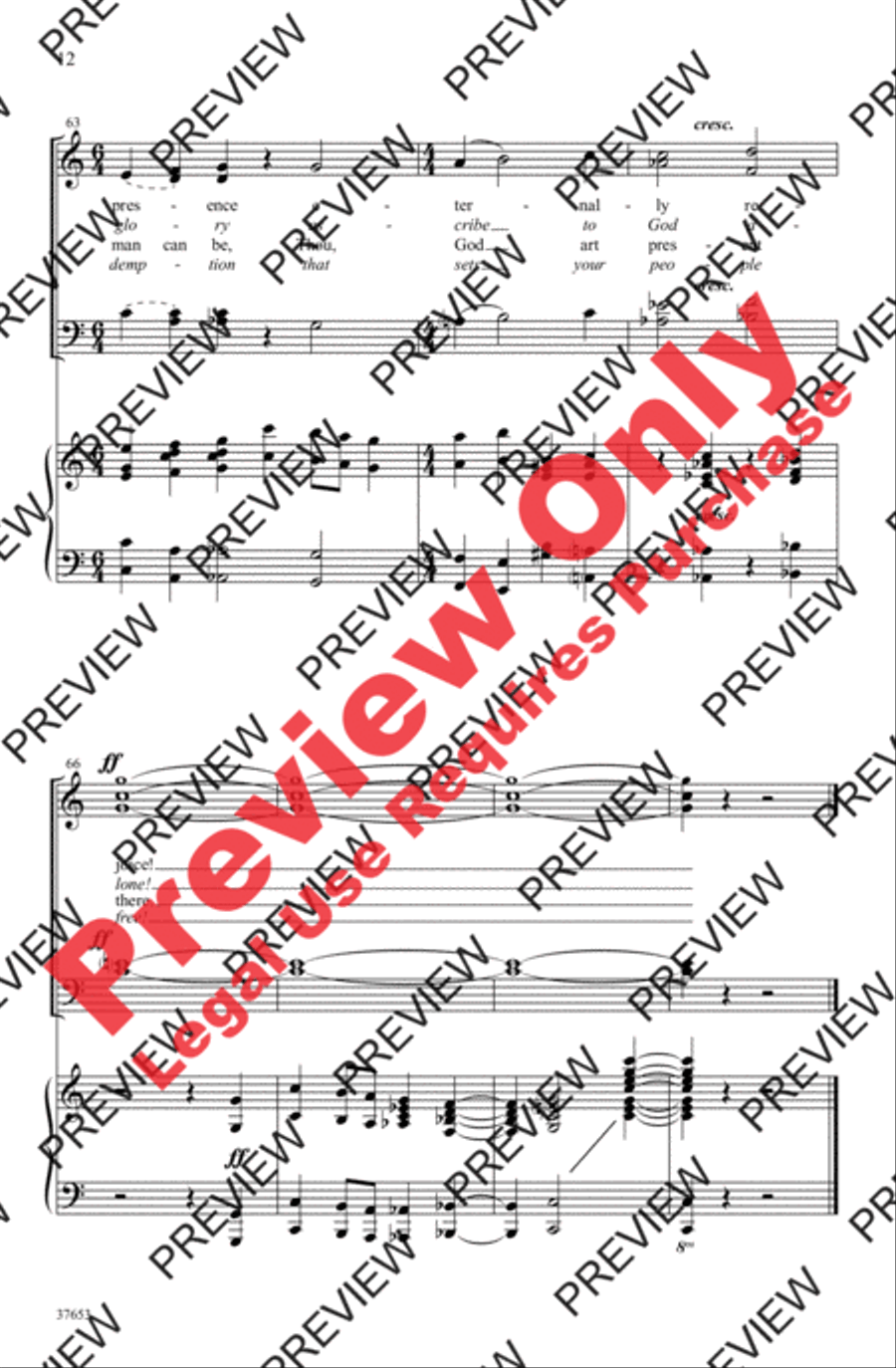 Hosanna, Loud Hosanna Hosanna, Loud Hosanna 4-Part scores gallery preview page 12