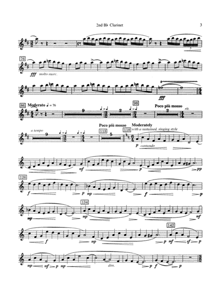 Russian Christmas Music: 2nd B-flat Clarinet