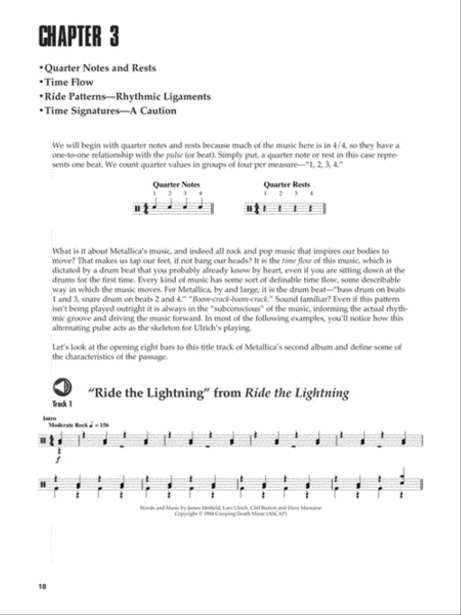 Learn to Play Drums with Metallica Drums scores gallery preview page 4