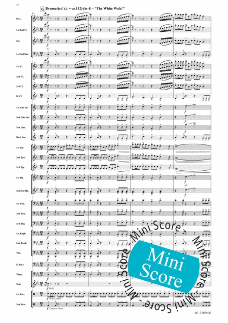 Moby Dick Concert Band scores gallery preview page 22