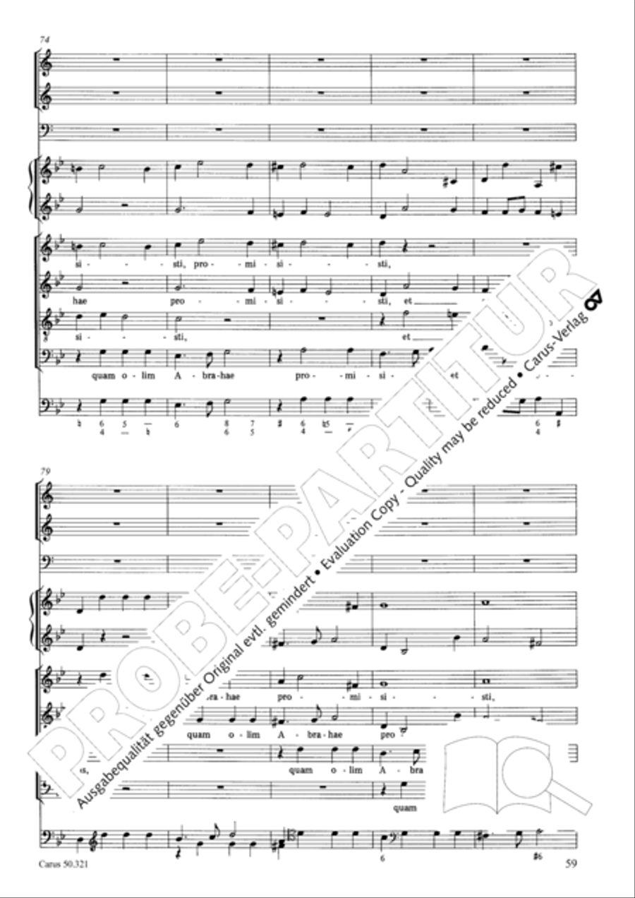 Requiem in C minor 4-Part scores gallery preview page 65